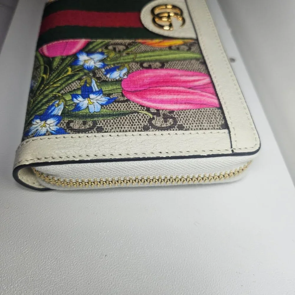 Gucci GG Flora Ophidia Zip Wallet with Authenticity Certificate - Picture 5 of 9